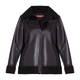 MARINA RINALDI ECO LEATHER BOMBER JACKET 