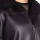 MARINA RINALDI ECO LEATHER BOMBER JACKET 