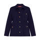 MARINA RINALDI PUNTO MILANO JERSEY JACKET NAVY