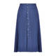 MARINA RINALDI PLEATED DENIM MIDI SKIRT