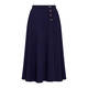 MARINA RINALDI PUNTO MILANO JERSEY SKIRT NAVY