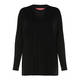 MARINA RINALDI CABLE KNIT SWEATER BLACK