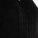 MARINA RINALDI CABLE KNIT SWEATER BLACK