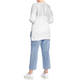 MARINA RINALDI COTTON RIBBED SWEATER WHITE