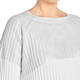 MARINA RINALDI COTTON RIBBED SWEATER WHITE