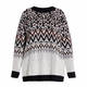 MARINA RINALDI FAIRISLE SWEATER BRONZE