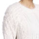 MARINA RINALDI WOOL BLEND EMBOSSED KNIT CREAM