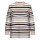 MARINA RINALDI STRIPE SWEATER CARAMEL