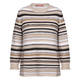 MARINA RINALDI STRIPE SWEATER CARAMEL