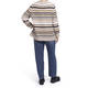 MARINA RINALDI STRIPE SWEATER CARAMEL