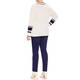 MARINA RINALDI COTTON KNITTED SWEATER ECRU