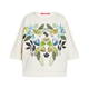 MARINA RINALDI COTTON SWEATER EMBELLISHED ECRU