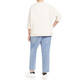 MARINA RINALDI COTTON SWEATER EMBELLISHED ECRU