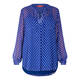 MARINA RINALDI SPOT PRINT TUNIC BLUE