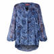 MARINA RINALDI PAISLEY PRINT TUNIC NAVY