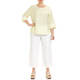 MARINA RINALDI BRETON STRIPE TOP LIME