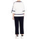 MARINA RINALDI MILANO KNIT JERSEY TOP WHITE