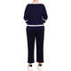 MARINA RINALDI MILANO KNIT JERSEY TOP NAVY