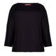 MARINA RINALDI JERSEY TOP WITH SATIN YOKE BLACK