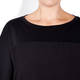 MARINA RINALDI JERSEY TOP WITH SATIN YOKE BLACK