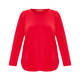 MARINA RINALDI SCOOP NECK TOP RED