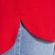MARINA RINALDI SCOOP NECK TOP RED