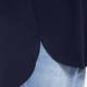 MARINA RINALDI SCOOP NECK TOP NAVY
