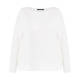 MARINA RINALDI JEWEL EMBELLISHED SWEATER WHITE