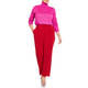 MARINA RINALDI WOOL BLEND POLO NECK FUCHSIA