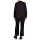 MARINA RINALDI JEWEL EMBELLISHED BLACK SWEATER