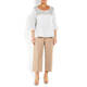MARINA RINALDI SILK TOP WHITE 