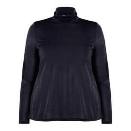 MARINA RINALDI ULTRA-FINE LUREX POLO NECK - Plus Size Collection