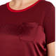 MARINA RINALDI SATIN FRONT TOP BORDEAUX