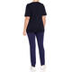 MARINA RINALDI STUDDED TOP NAVY