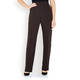 MARINA RINALDI FRONT CREASE PULL-ON TROUSER ESPRESSO