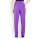 MARINA RINALDI FRONT CREASE PULL-ON TROUSER PURPLE