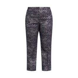 MARINA RINALDI SILVER JACQUARD TROUSERS  - Plus Size Collection