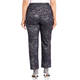 MARINA RINALDI SILVER JACQUARD TROUSERS 