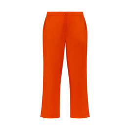 MARINA RINALDI VIRGIN WOOL TROUSER TANGERINE - Plus Size Collection