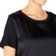 MARINA RINALDI SATIN FRONT T-SHIRT BLACK