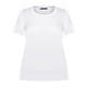 MARINA RINALDI SATIN FRONT T-SHIRT WHITE