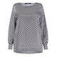 MARINA RINALDI SATIN TUNIC BLACK AND WHITE 