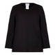 MARINA RINALDI RIBBED SEQUIN SWEATER BLACK