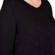 MARINA RINALDI RIBBED SEQUIN SWEATER BLACK