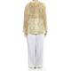 Murek Lemon and gold paisley Kaftan