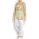 Murek Lemon and gold paisley Kaftan
