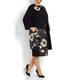 Marina Rinaldi textured floral long coat