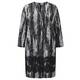 Marina Rinaldi black and white jacquard COAT