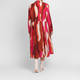 Noen Print Smock Dress Fuchsia 