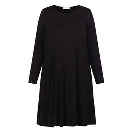Noen Jersey Tiered Dress Black  - Plus Size Collection